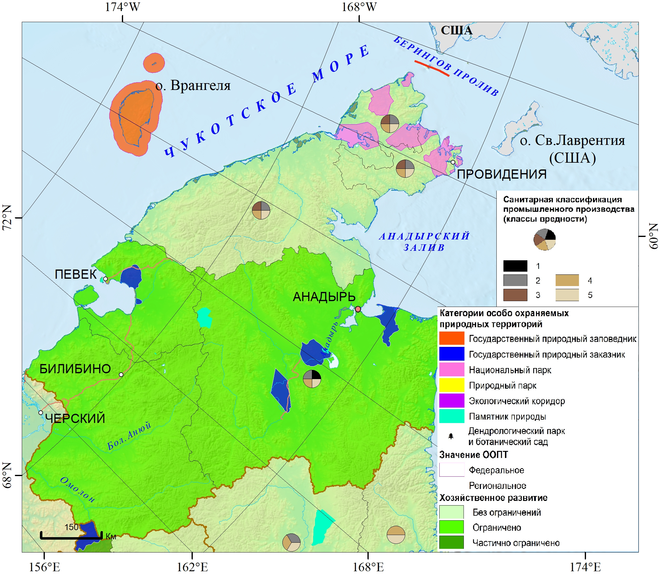 Территории «конфликта» эколого-экономических интересов в Чукотском АО