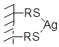 Схема строения комплекса серебра (I) с дитизоном