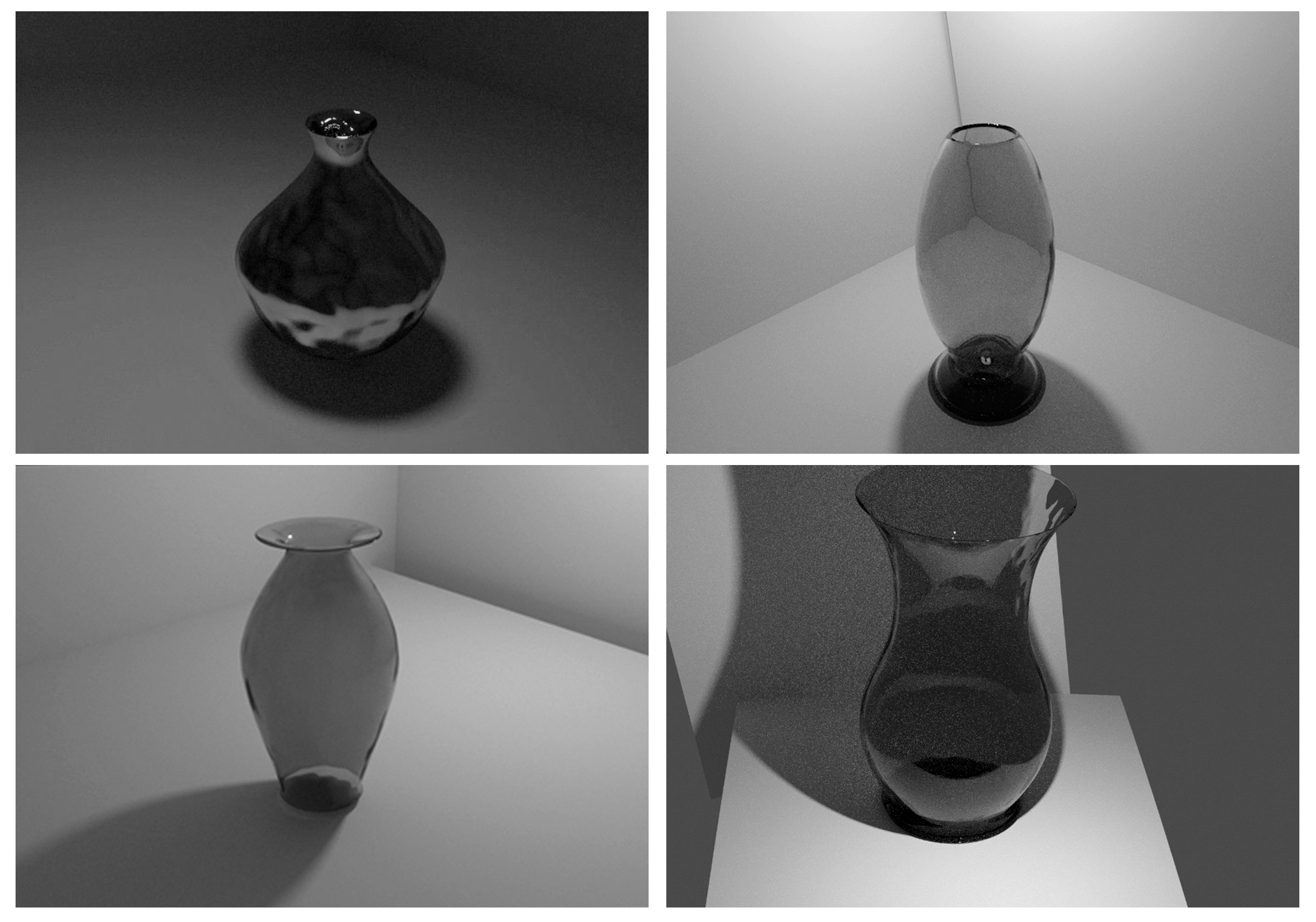 Примеры отчетных работ обучающихся по созданию 3D-модели объектов из стекла