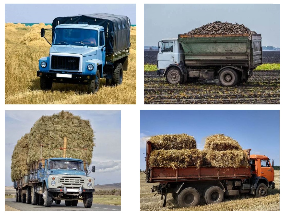  Примеры машин, выполняющих транспортные операции в сельском хозяйстве