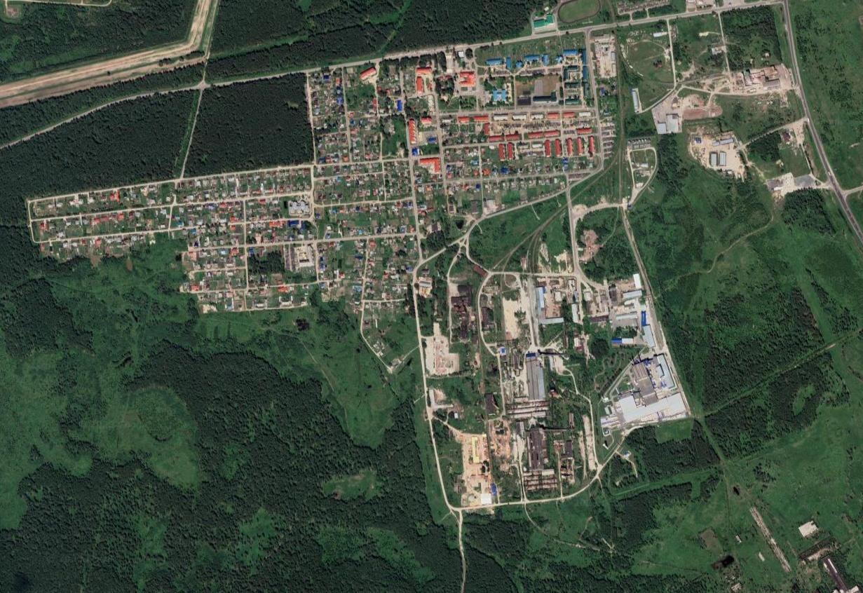 Космоснимок рабочего поселка Богандинский