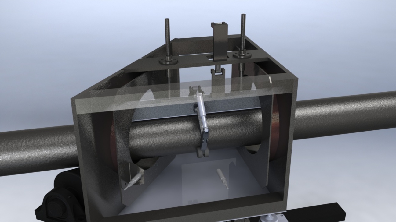 Трехмерная модель макета магнитного дефектоскопа