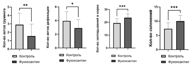 Тест «Открытое поле с норками»