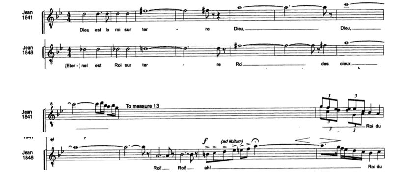 Пример 2. «Пророк». Акт 3. Финал. Триумфальный гимн. Тт. 56–68