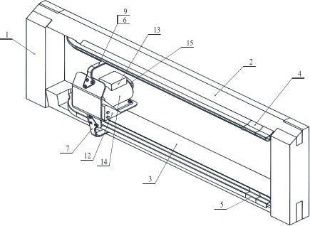 Эскиз стенда для оценки общей картины работоспособности системы навески грузовой двери