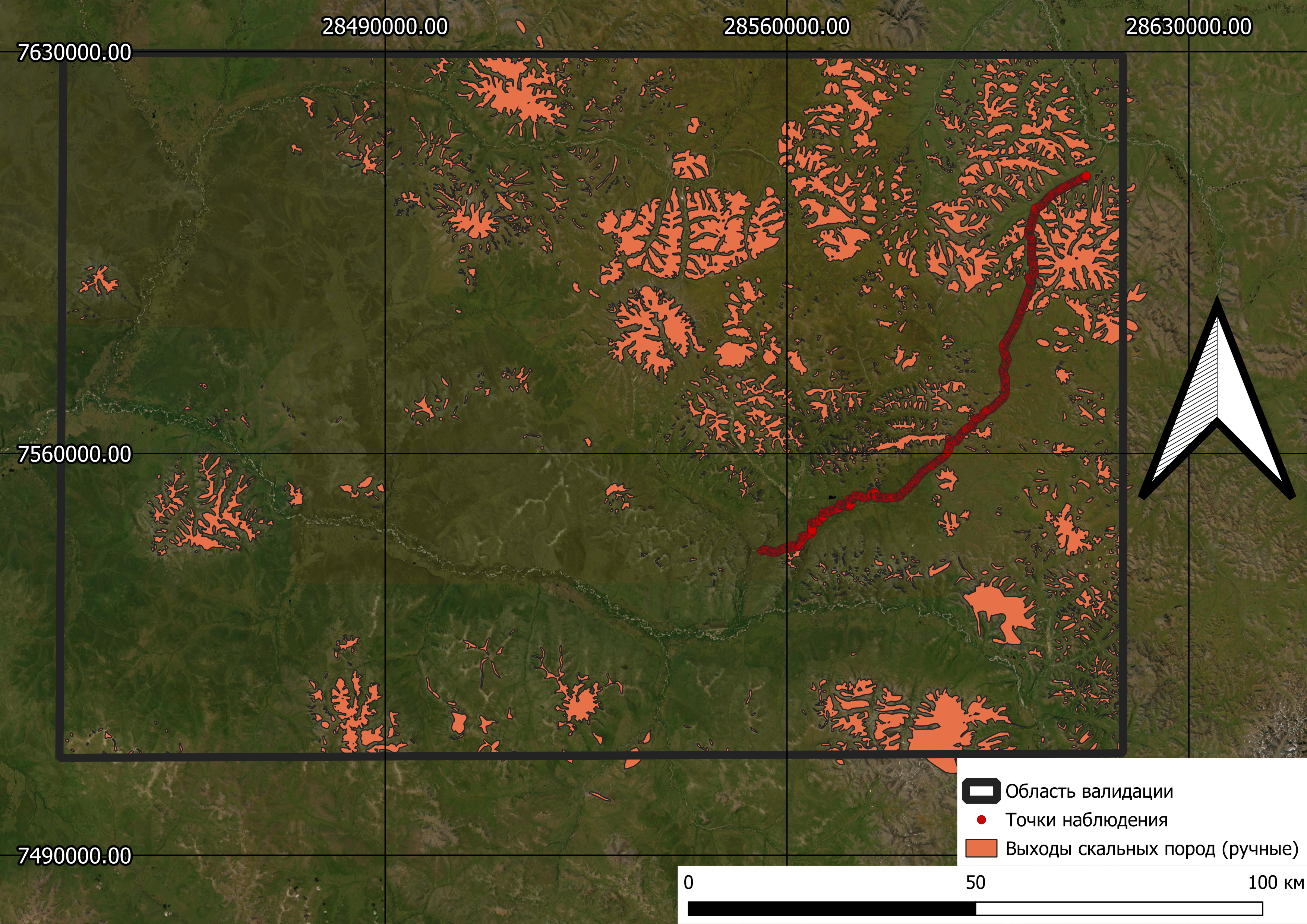 Ручное картирование скальных пород