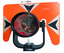 Ориентирование призменного отражателя вдоль оси визирования