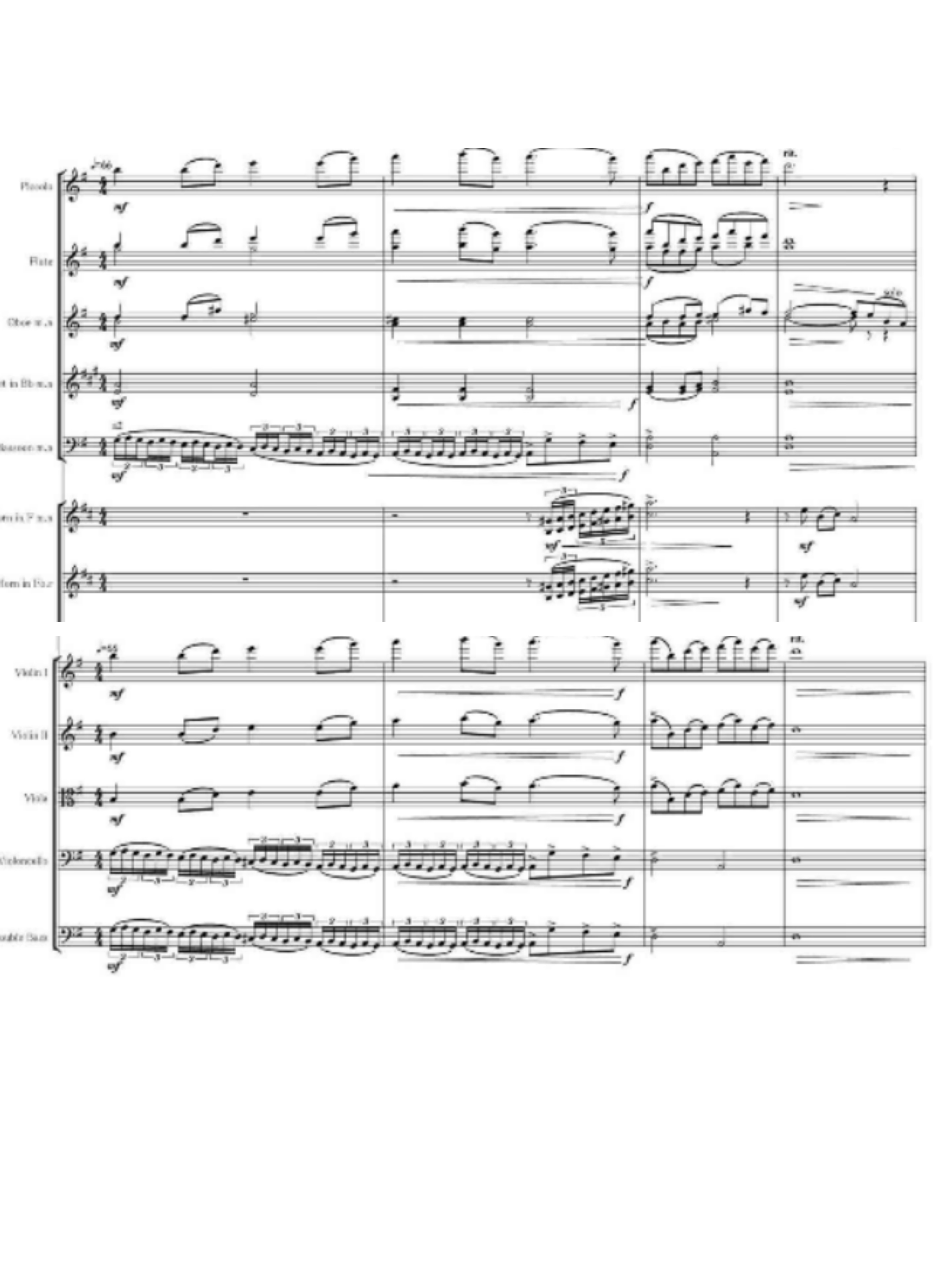 Партитура произведения «Моя Родина» Чжэн Лу (2019)