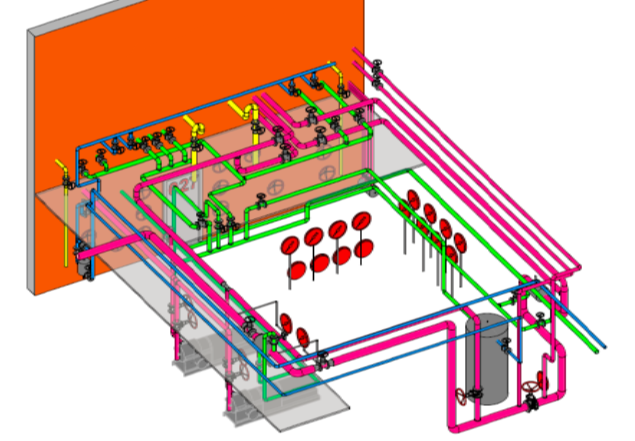 Модель радиационно-опасного помещения