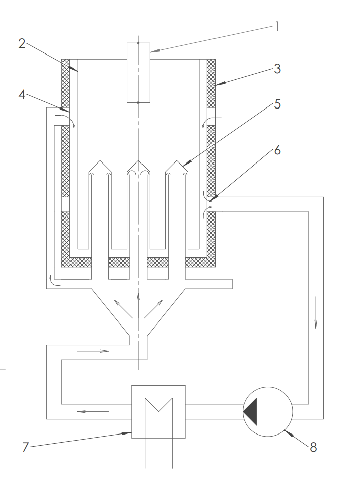 Контур охлаждения ХФЛ