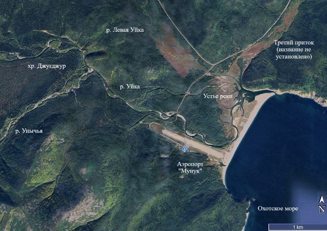 Снимок устья р. Уйка