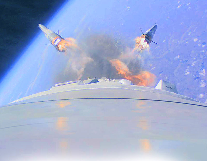 Запуск РН «Союз – 2.1а» 28.04.2016. Кадр до обработки