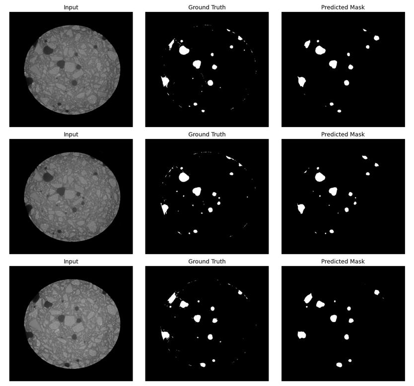 Исходное изображение, реальная маска и предугаданная моделью без ResNet34 и применения аугментаций маска