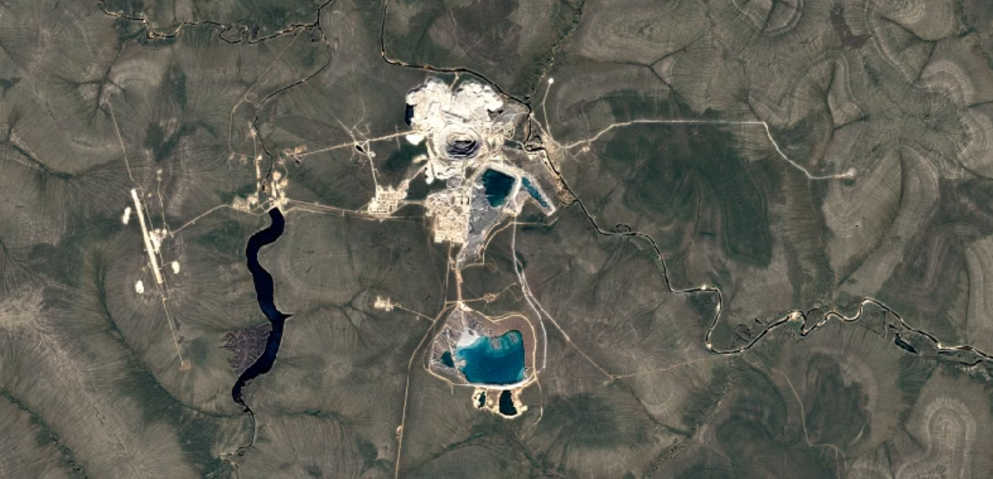 Карта Удачнинского ГОКа в 1998-м году