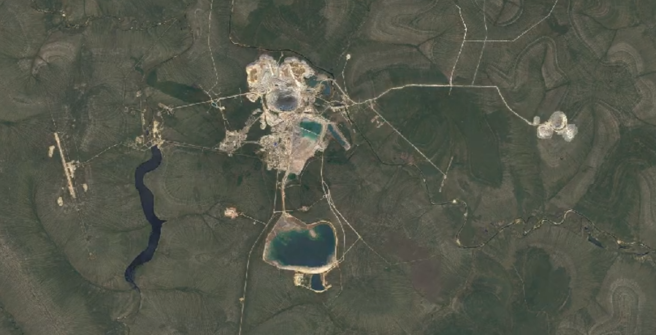 Карта Удачнинского ГОКа 2022-м году