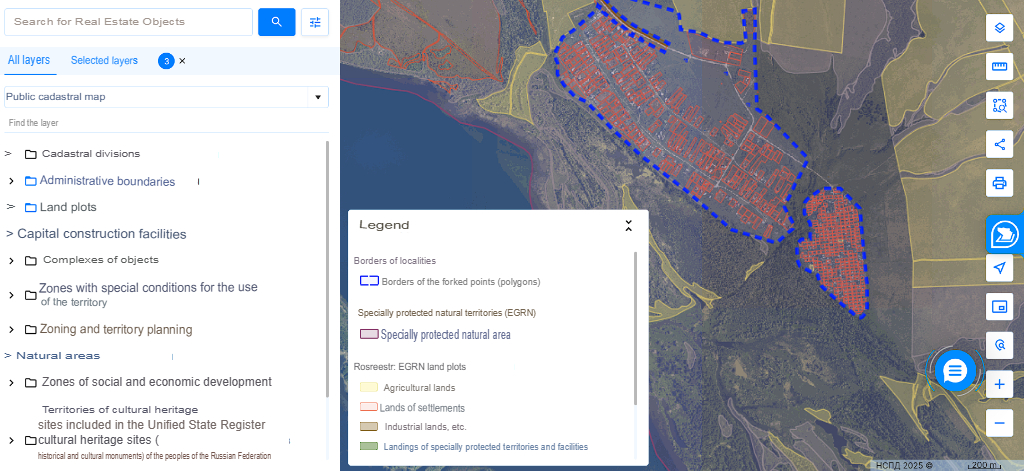 The village of Brusyany and the farm "Brusyany" on the portal of the NSPD, map scale 1:20000