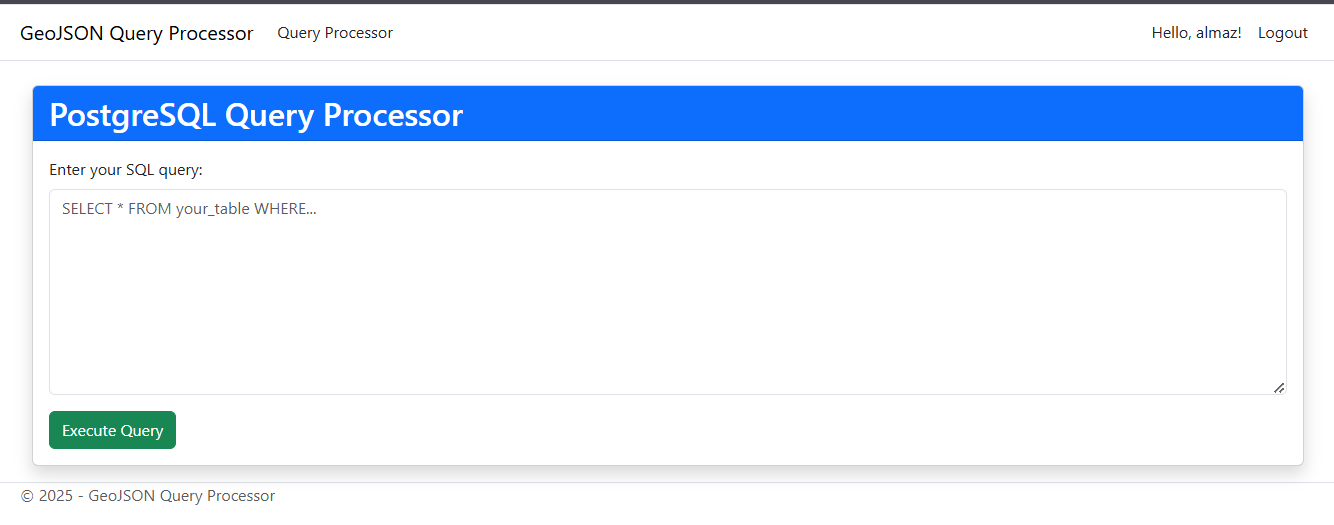 Страница для обработки запросов