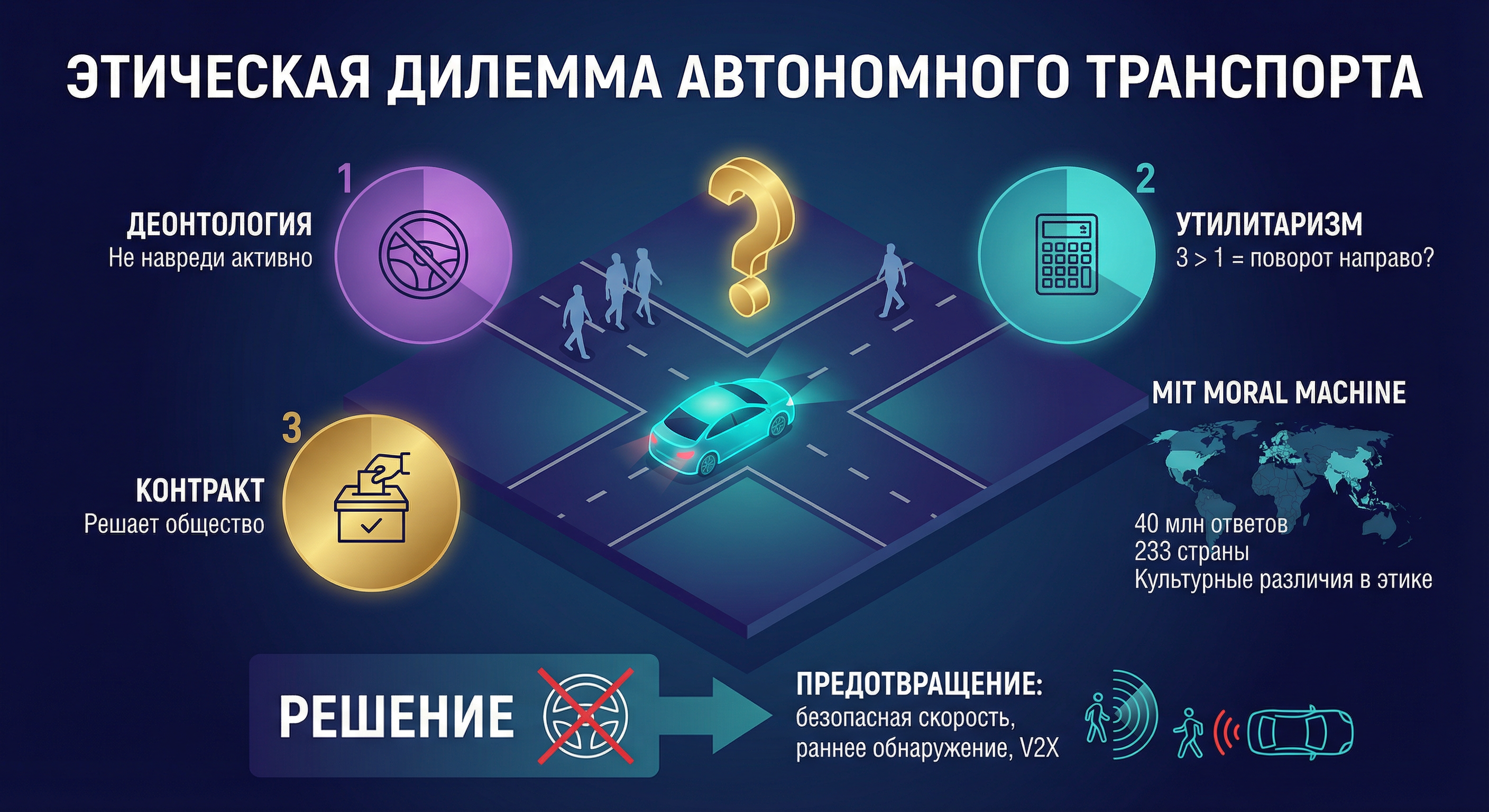 Этическая дилемма автономного транспорта