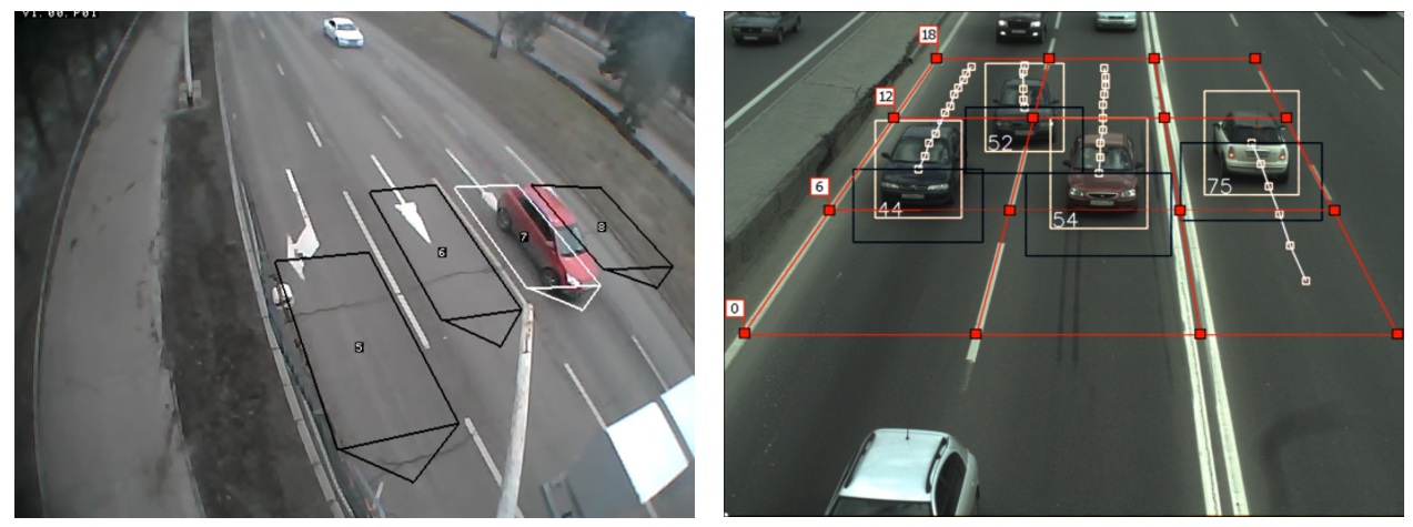 Web-интерфейс детектора отображением зон детектирования