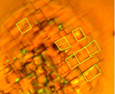  Микроразрушения при длине волны лазерного излучения 532 нм