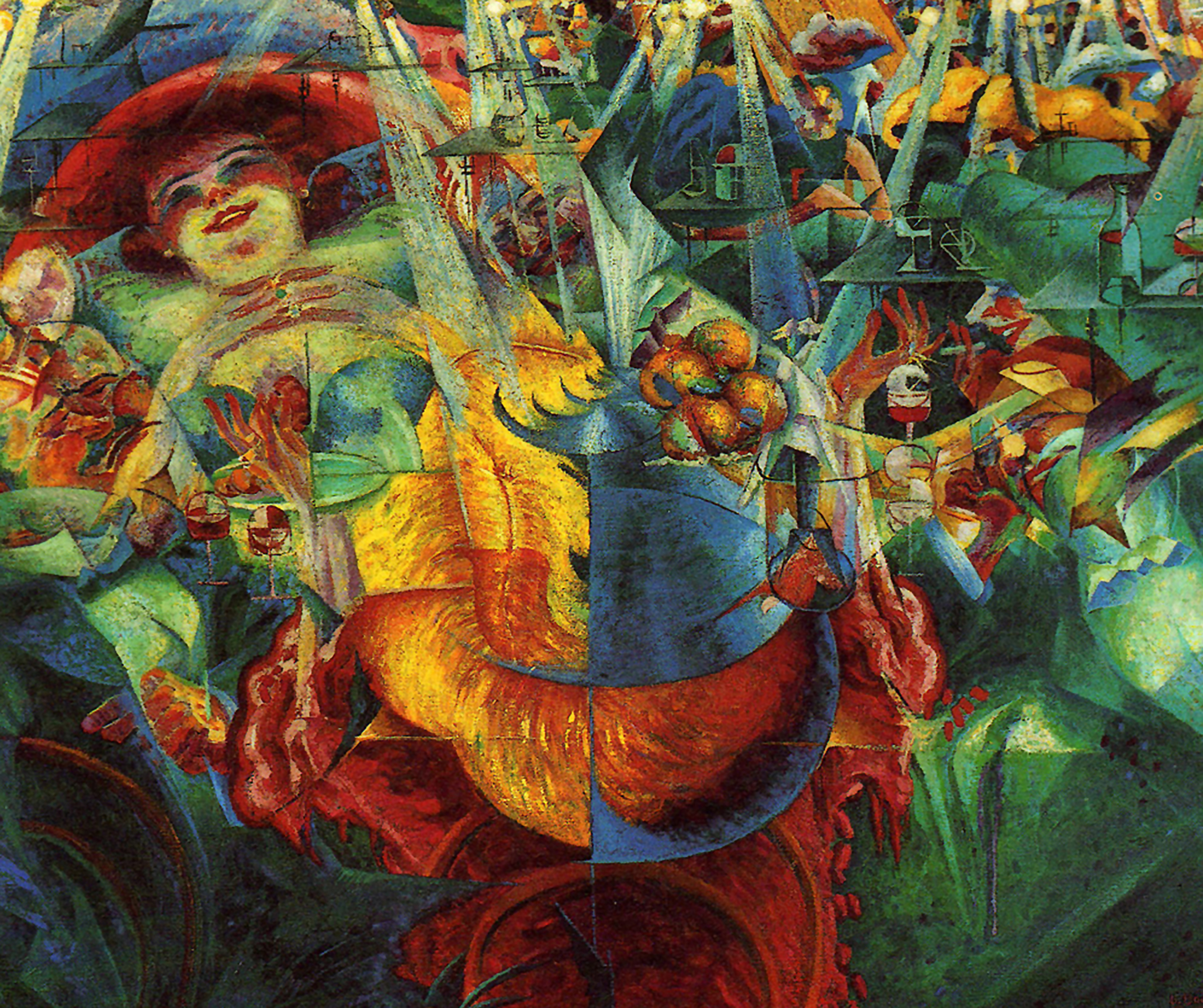 Умберто Боччони «Смех» (1916 г.)