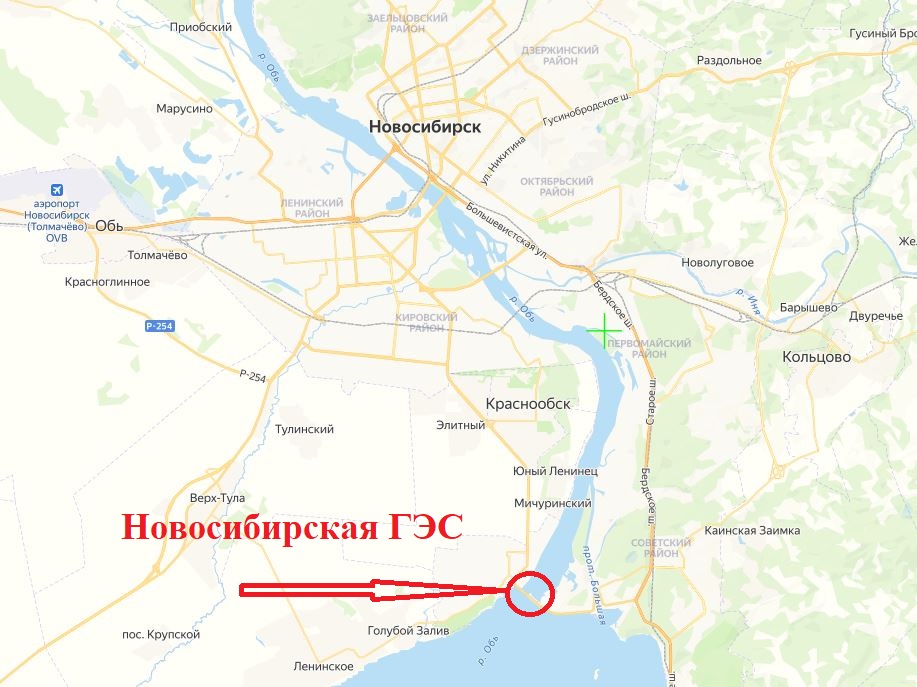 Гидроузел Новосибирская ГЭС