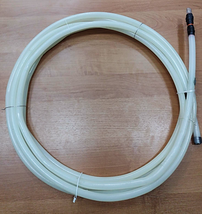 Образец скрученного трубопровода в витки