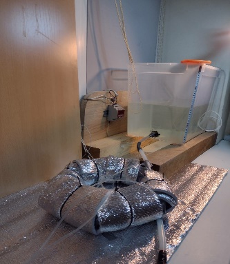 Малогабаритный гидравлический стенд с терморегулятором, трубками-пьезометрами