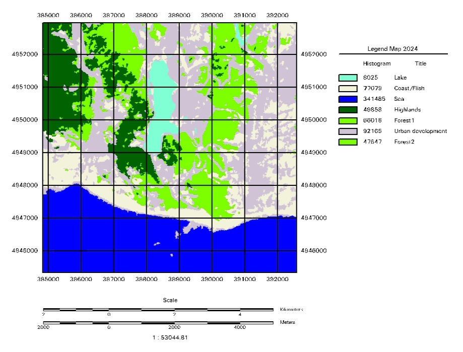 ГИС – схема Абрауского полуострова за 2014 г