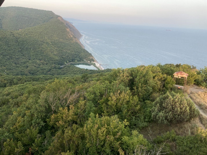 Вид с финальной точки экологического маршрута