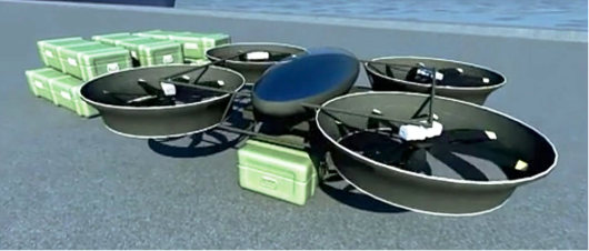 Heavy Transport Multicopter-Type UAV
