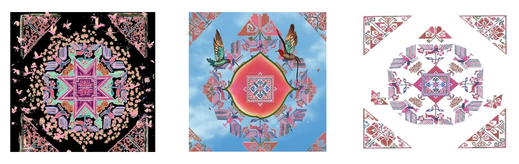 Qiang embroidery AI dynamic picture