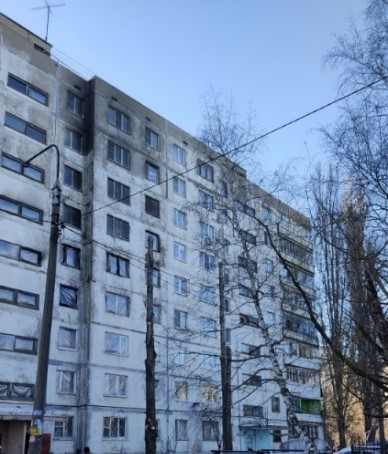 Фасад здания после взрыва
