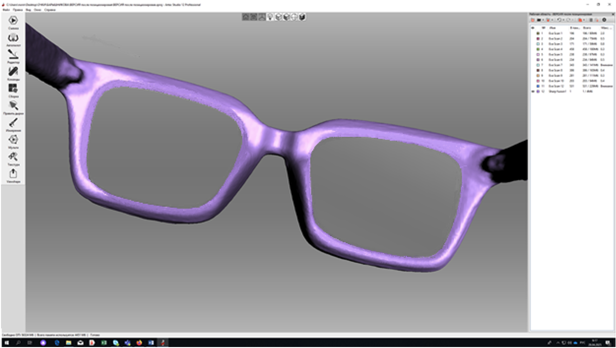 3D-модель оправы очков