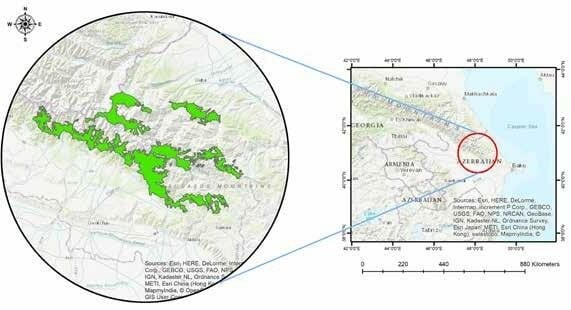 The location of Shahdagh National Park