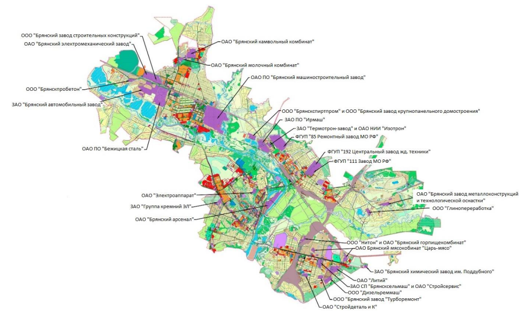 Генеральный план брянск